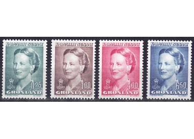 GROENLANDIA 1990 Effigie della Regina Margareta II 4v MNH**