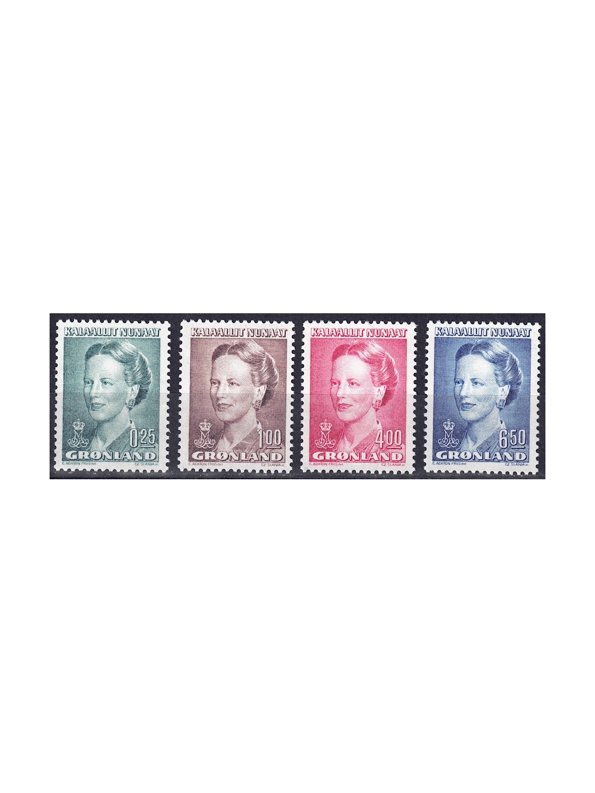 GREENLAND 1990 Effigy of Queen Margareta II 4v MNH**