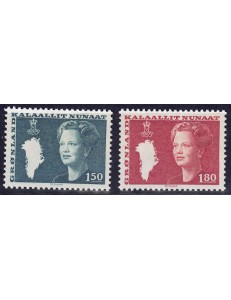 GREENLAND 1982 Effigy of Queen Margareta II 2v MNH**