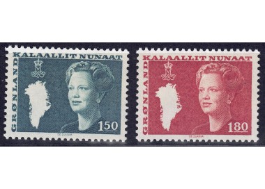 GREENLAND 1982 Effigy of Queen Margareta II 2v MNH**