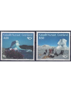 GROENLANDIA 1991 Norden (turismo) 2v MNH**