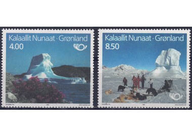 GROENLANDIA 1991 Norden (turismo) 2v MNH**