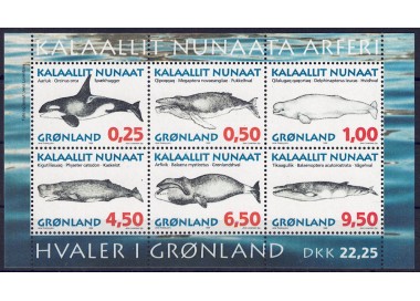 GREENLAND 1996 Marine fauna (greenland whales) s/s MNH**