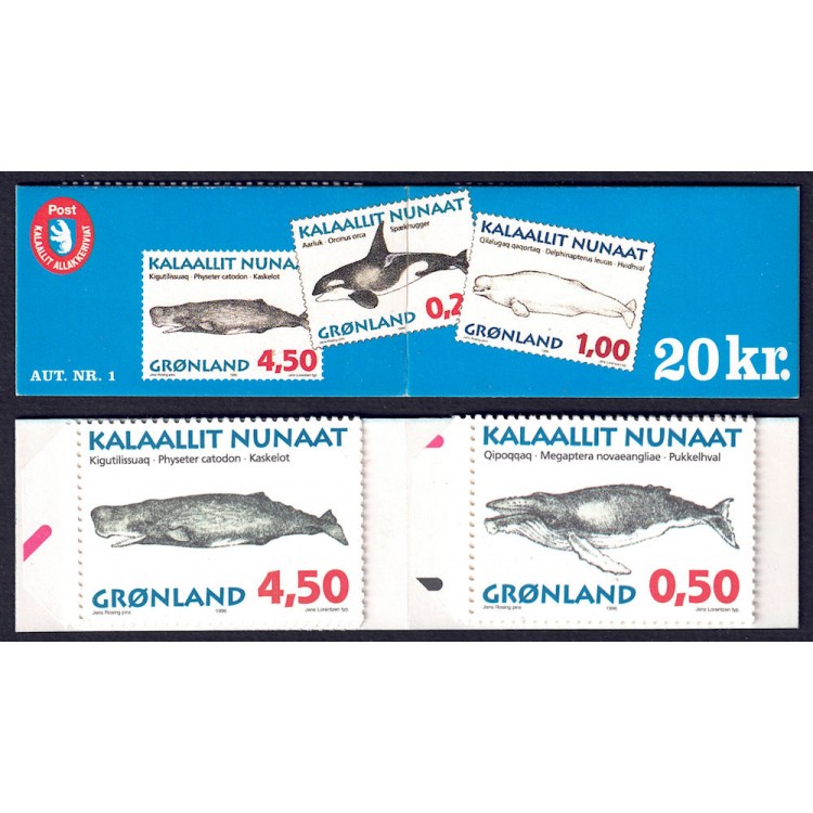 GROENLANDIA 1996 Fauna marina (balene groenlandesi) LB MNH**