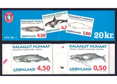 GROENLANDIA 1996 Fauna marina (balene groenlandesi) LB MNH**