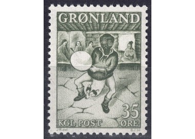 GREENLAND 1961 Greenlandic dancer MNH**