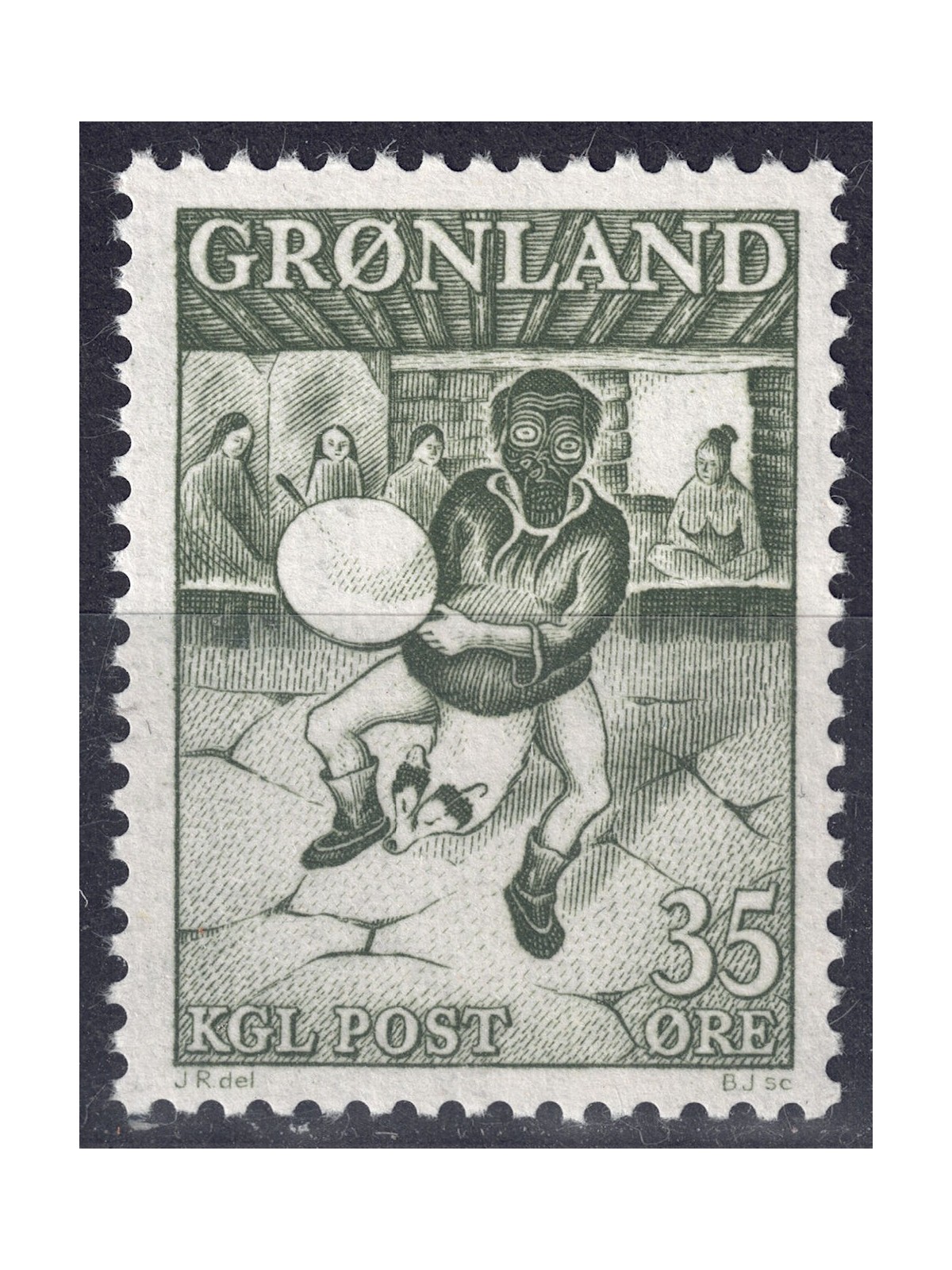 GREENLAND 1961 Greenlandic dancer MNH**