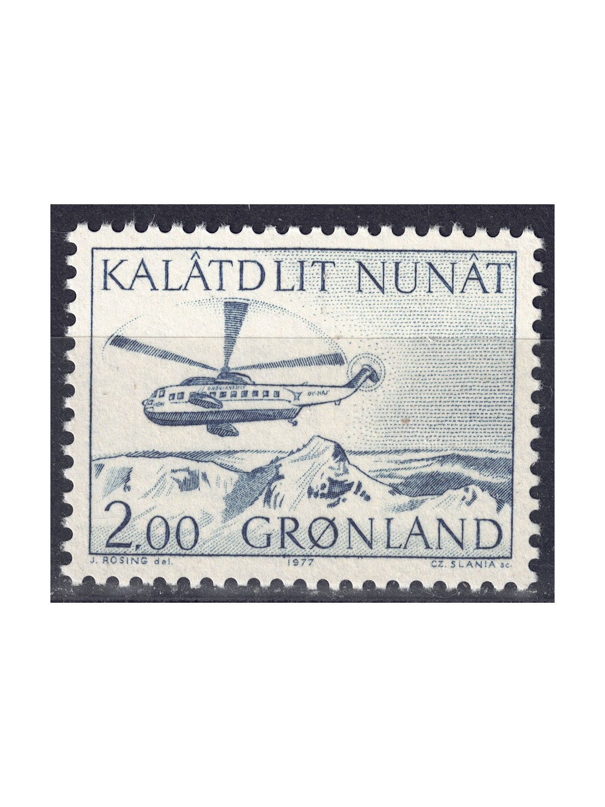 GROENLANDIA 1977 Trasporti postali MNH**