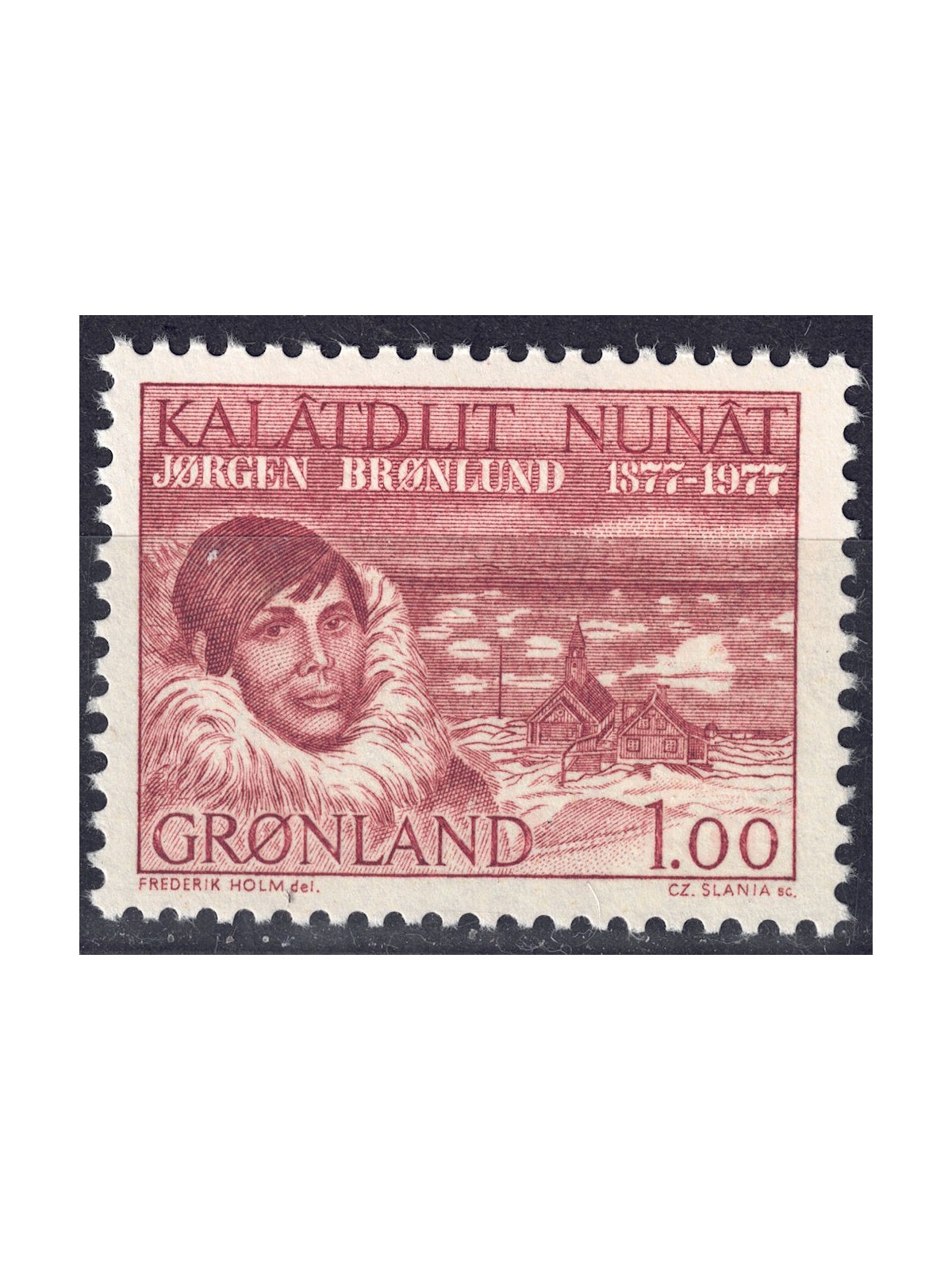 GROENLANDIA 1977 Jorgen Bronlund MNH**