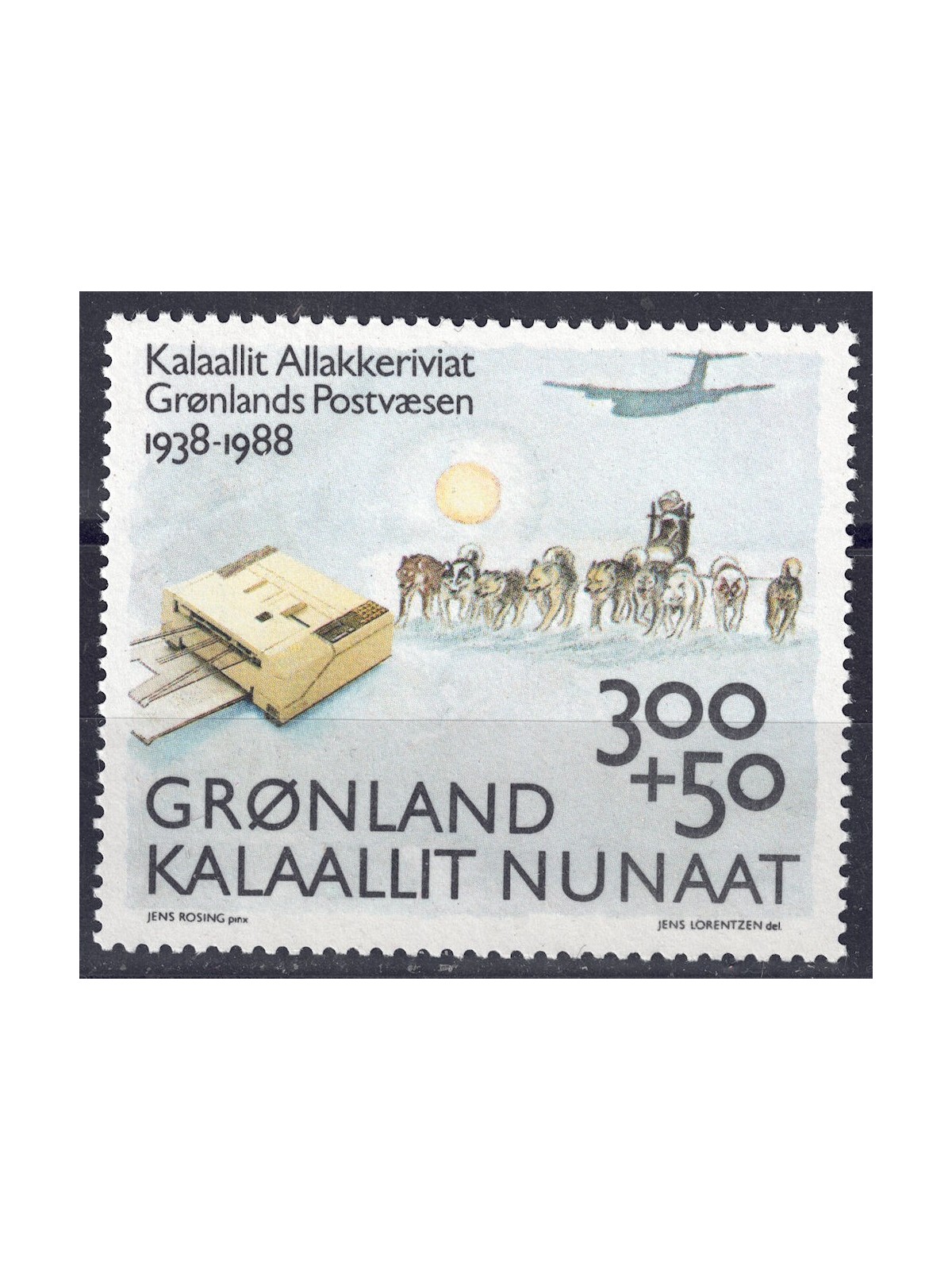GROENLANDIA 1988 Cinquantenario della Posta MNH**