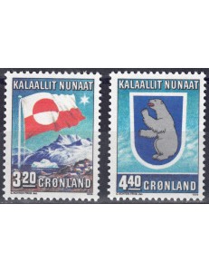 GREENLAND 1989 Internal autonomy 2v MNH**