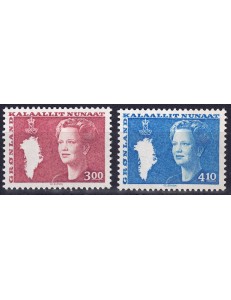 GREENLAND 1988 Effigy of Queen Margareta II 2v MNH**