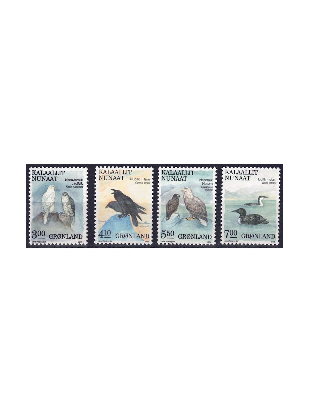 GREENLAND 1988 Local fauna (2nd series) 4v MNH**