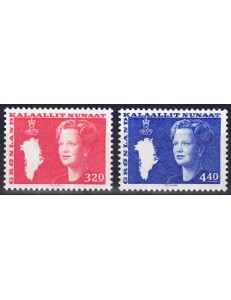 GROENLANDIA 1989 Effigie della Regina Margareta II 2v MNH**