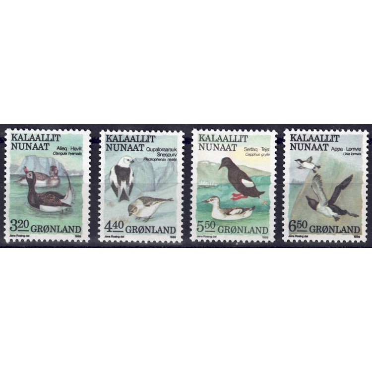GROENLANDIA 1989 Fauna locale (3ª serie) 4v MNH**