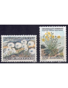 GREENLAND 1989 Flora (wild flowers) 2v MNH**