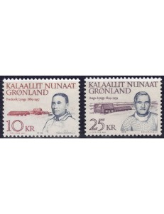 GROENLANDIA 1990 Personalità politiche 2v MNH**