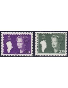 GROENLANDIA 1981 Effigie della Regina Margareta II 2v MNH**