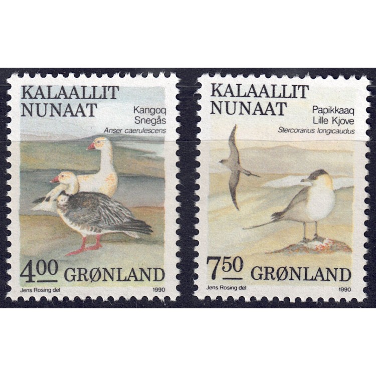 GROENLANDIA 1990 Fauna locale (4ª serie) 2v MNH**