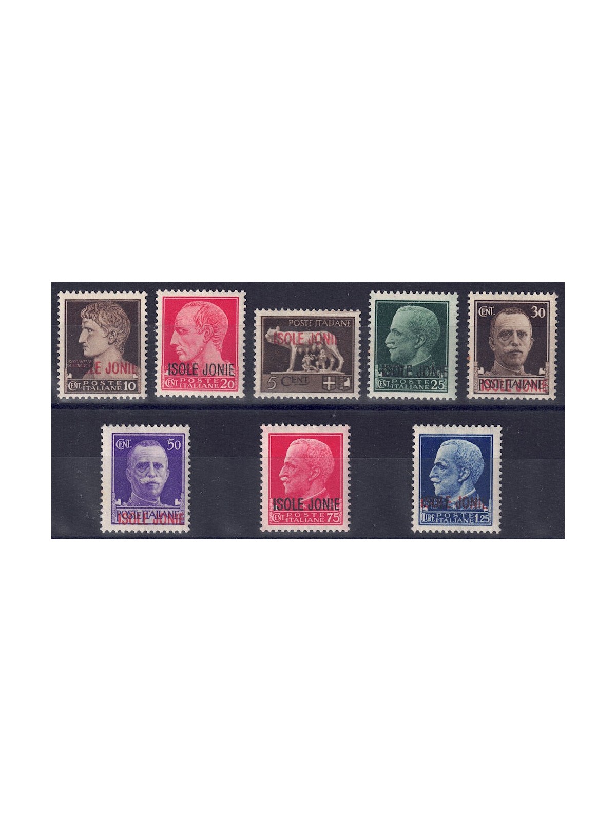 IONIAN ISLANDS 1941 Imperial overprint 8v MNH**