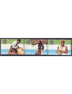 SIERRA LEONE 1995 Anniversario FAO 3v MNH**