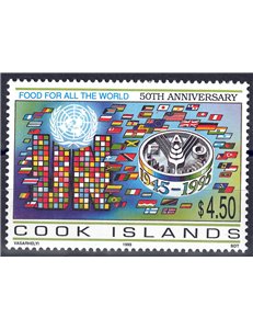 COOK ISLANDS 1995 Anniversary FAO MNH**