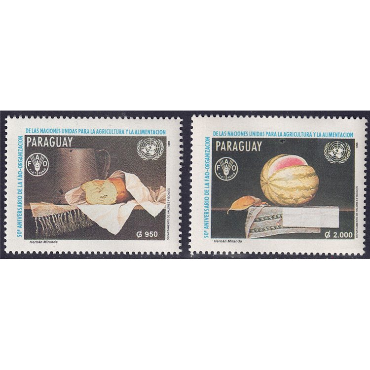 PARAGUAY 1995 Anniversario FAO 2v MNH**