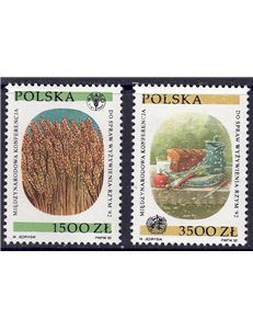 POLONIA 1992 Conferenza della FAO 2v MNH**