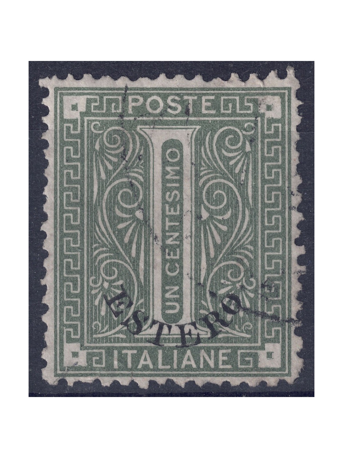 POSTAL OFFICE GENERAL ISSUES 1874 Ordinary series (1c olive green) us