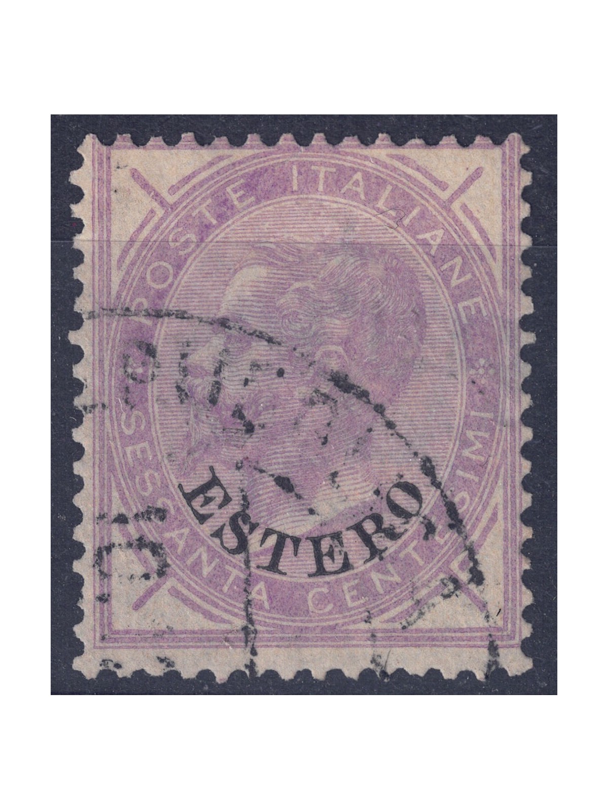 UFF. POSTALI EMISSIONI GENERALI 1874 Serie ordinaria (60c lilla) us