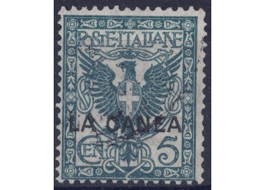 CRETA (LA CANEA) 1906 Serie ordinaria (5c rosso verde) us
