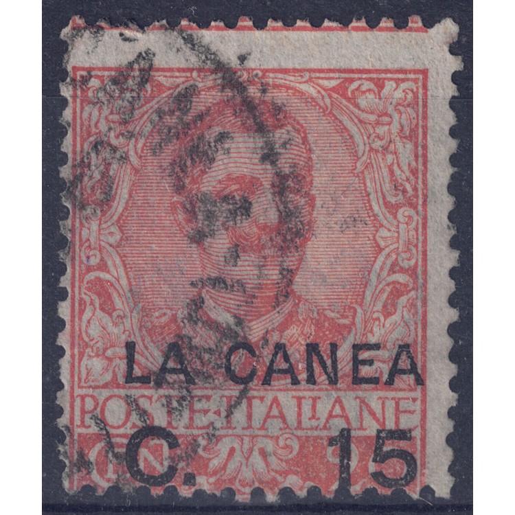 CRETE (CHANEA) 1906 Ordinary series (15c on 20c orange) us