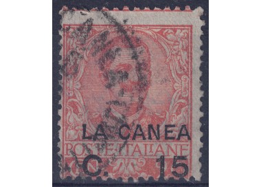 CRETE (CHANEA) 1906 Ordinary series (15c on 20c orange) us