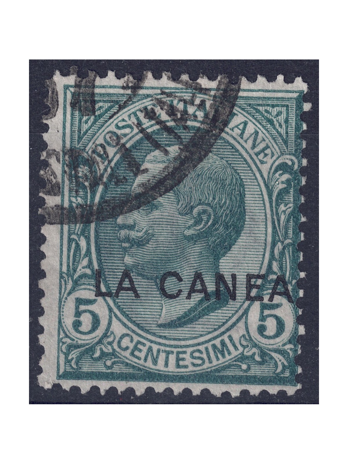 CRETE (CANEA) 1907-12 Ordinary series (5c green) us