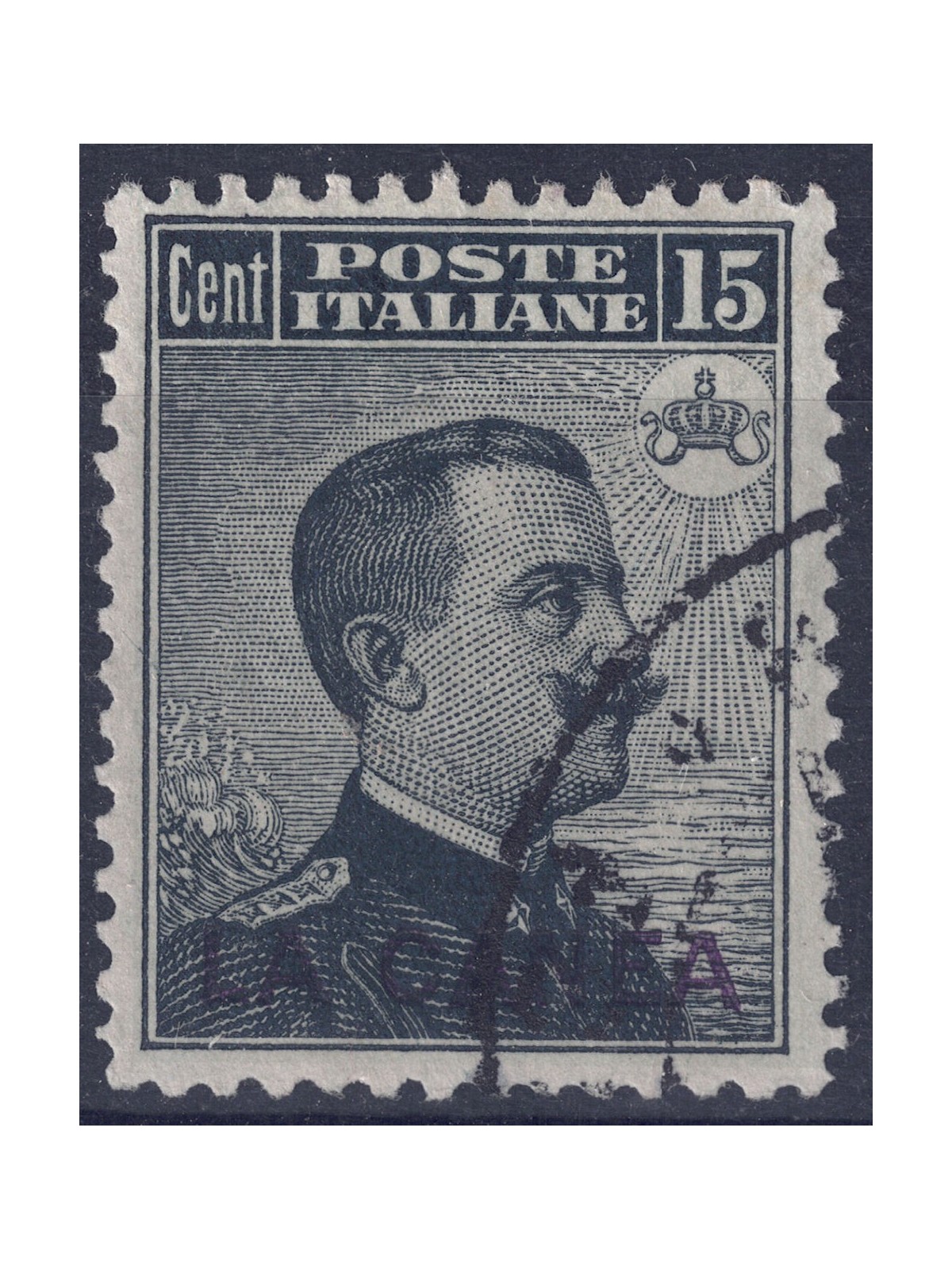 CRETE (CANEA) 1907-12 Ordinary series (15c gray black) us