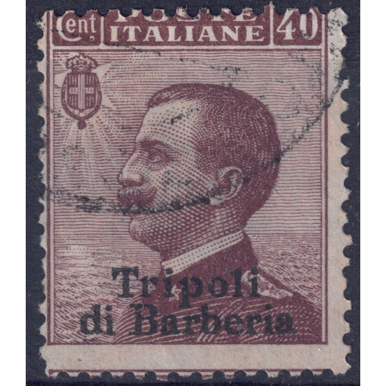 LEVANTE (TRIPOLI DI BARBERIA) 1909 Effigie 40c bruno us