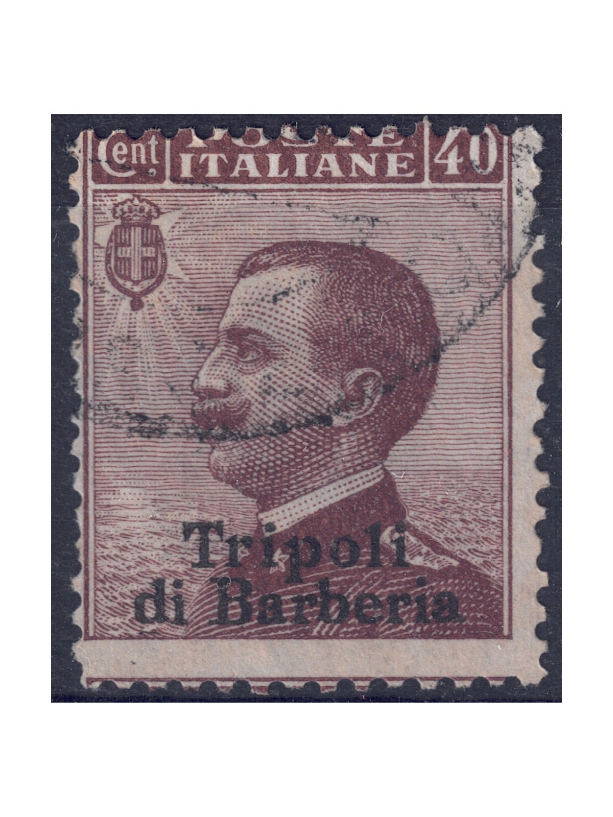 LEVANTE (TRIPOLI DI BARBERIA) 1909 Effigie 40c bruno us