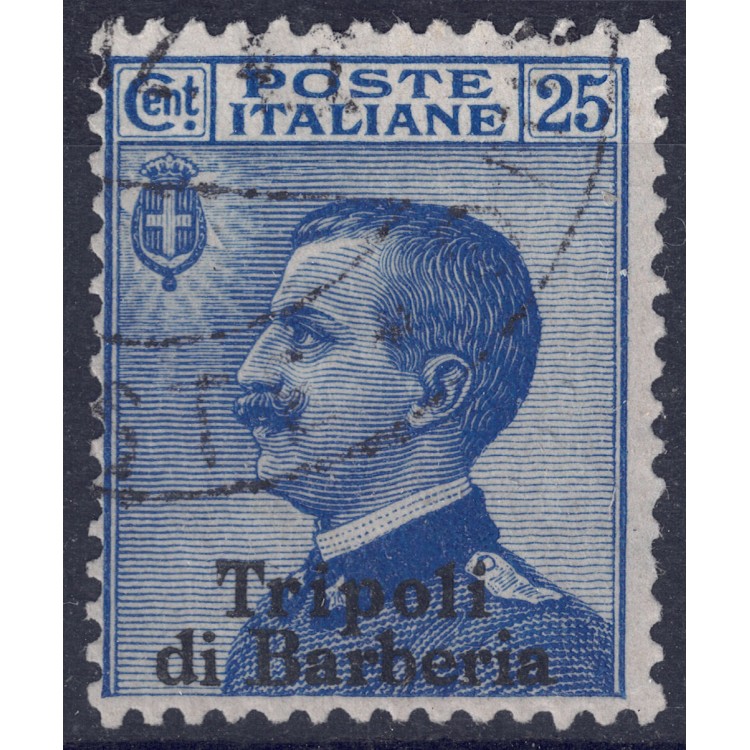 LEVANTE (TRIPOLI DI BARBERIA) 1909 Effigy 25c blue us