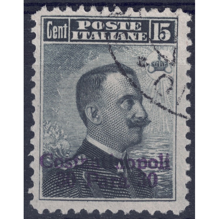 LEVANTE (CONSTANTINOPLE) 1909-11 Effigy 30 para su 15c ardesia us