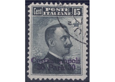 LEVANTE (CONSTANTINOPLE) 1909-11 Effigy 30 para su 15c ardesia us