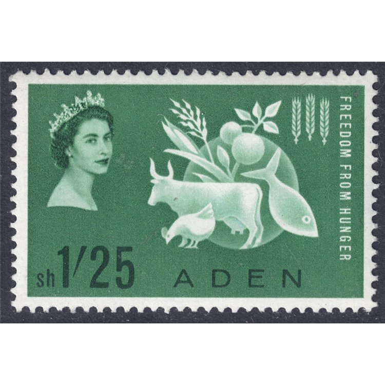 ADEN 1963 Campagna contro la fame MNH**
