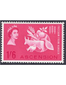 ASCENSION 1963 Campagna contro la fame MNH**