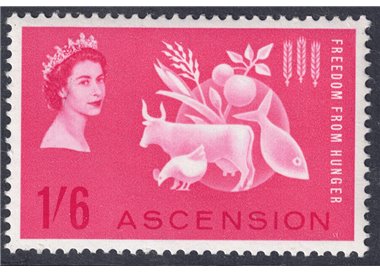 ASCENSION 1963 Campagna contro la fame MNH**