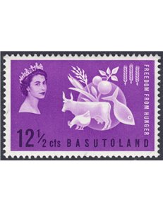 BASUTOLAND 1963 Campagna contro la fame MNH**