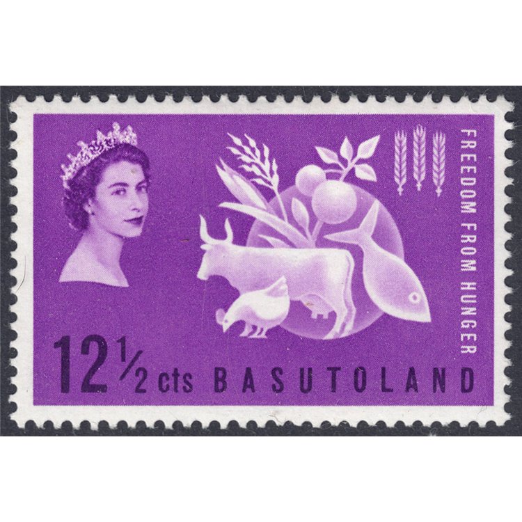 BASUTOLAND 1963 Campagna contro la fame MNH**