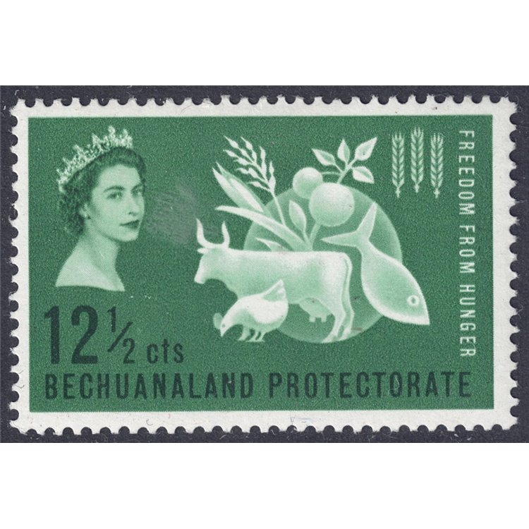 BECHUANALAND 1963 Campaign Against Hunger MNH**