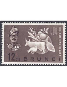 BRUNEI 1963 Campaign against hunger MNH**
