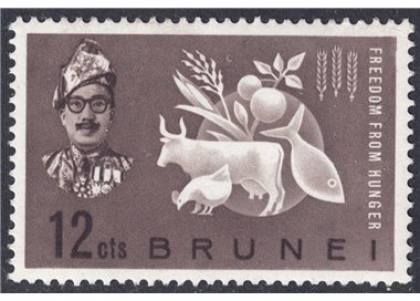BRUNEI 1963 Campaign against hunger MNH**