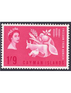 CAYMAN 1963 Campaign against hunger MNH**