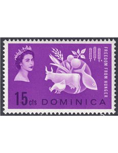 DOMINICA 1963 Campaign against hunger MNH**